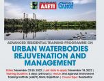 Advanced Residential Training Programme on Urban Waterbodies Rejuvenation and Management