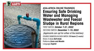Asia-Africa Online Trainings Ensuring Safe Drinking Water and Managing Wastewater and Faecal Sludge in Rural Regions