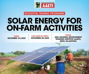 Residential Training Programme on Solar Energy for On-Farm Activities