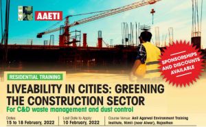 Greening the construction sector: For C&D waste management and dust control