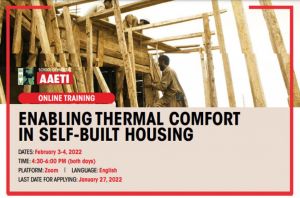 Online Training Enabling thermal comfort in self-built housing