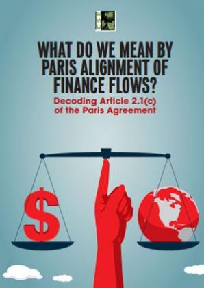 What do we mean by Paris alignment of finance flows? Decoding Article 2.1(c) of the Paris Agreement