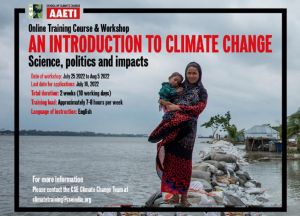 Online Training Course & Workshop: An Introduction to Climate Change: Science, Politics and Impacts