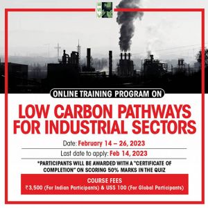 Online training program on low carbon pathways for industrial sectors
