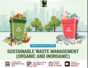 Online Certificate Course: Sustainable Waste Management (Organic and Inorganic)