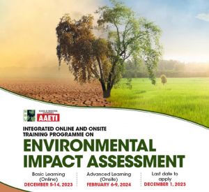 Integrated Online and Onsite training programme on Environmental Impact Assessment