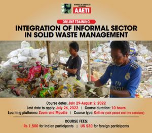 Online Training: Integration of informal sector in solid waste management