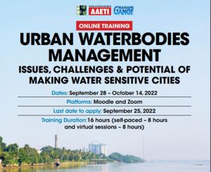 CSE - NMCG Online Training on Urban Waterbodies Management: Issues, Challenges & Potential of Making Water Sensitive Cities