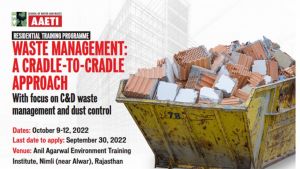 Waste management: A cradle-to-cradle approach With focus on C&D waste management and dust control