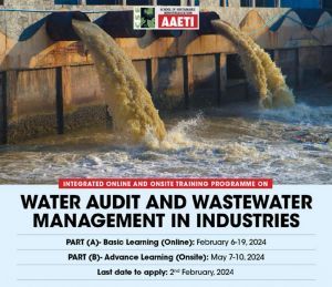 Integrated Online and Onsite Training Programme on Water Audit and Wastewater Management in Industries